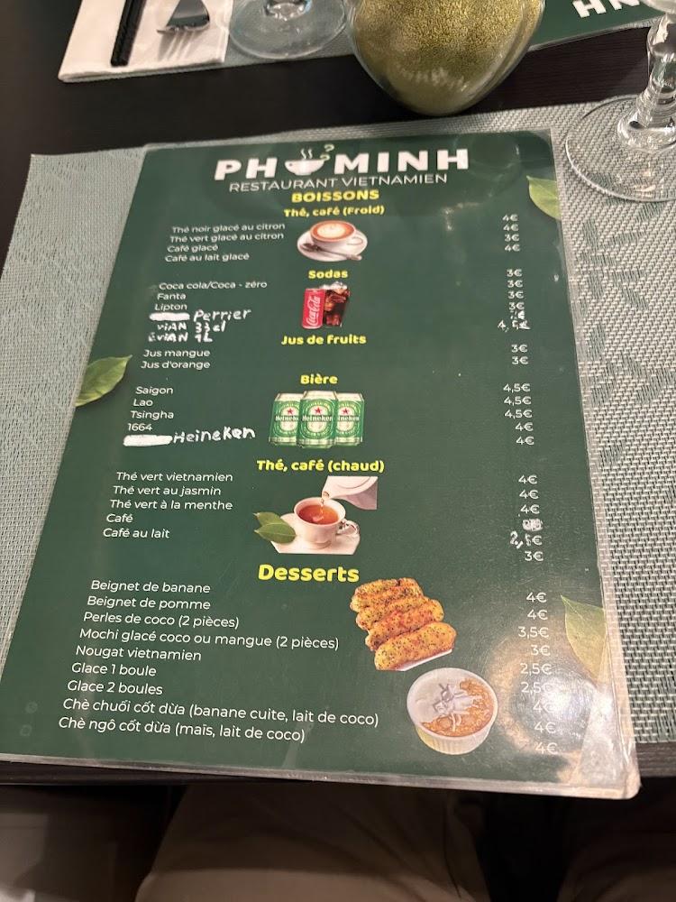 PHO MINH RESTAURANT VIETNAMIEN - Menu Image 4